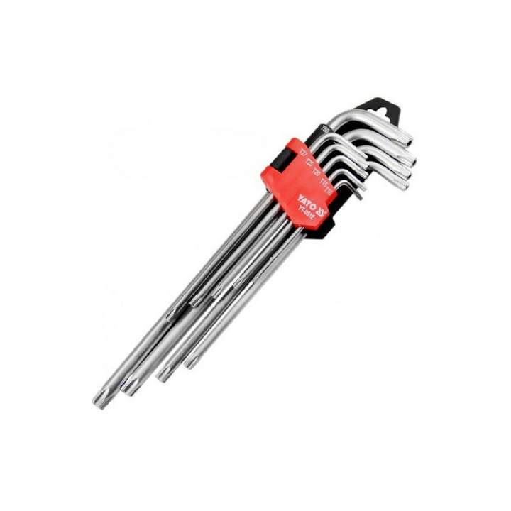 Torx key set long  T10-T50, 9pcs Yato